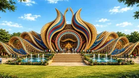 যে থিমে সাজছে গুলশান-বনানী পূজা মণ্ডপ