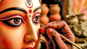 ঘোড়ায় চড়ে আসবেন দেবী দুর্গা