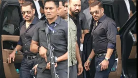 কড়া নিরাপত্তায় বিমানবন্দরে সালমান খান