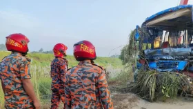 ওভারটেক করতে গিয়ে নিয়ন্ত্রণ হারিয়ে খাদে পড়লো বাস, নিহত ৩
