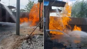 নলকূপ বসানোর পাইপ দিয়ে বের হচ্ছে আগুন, নিয়ন্ত্রণে সেনাবাহিনী