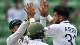 লাঞ্চের আগে নাঈমের আঘাত, ওয়েস্ট ইন্ডিজ এখনও ৫৯ রানে পিছিয়ে