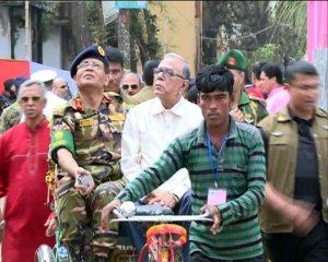 মিঠামইনে বিভিন্ন উন্নয়নমূলক প্রকল্প পরিদর্শন রাষ্ট্রপতির