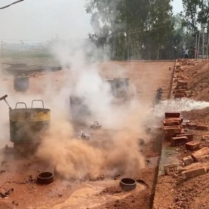 পানি ঢেলে বন্ধ করা হলো অবৈধ ইটভাটা