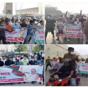 আ.লীগের ঝটিকা মিছিল, বিপাকে পুলিশ