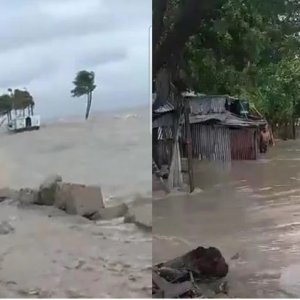 ভোলায় ঘরবাড়ির ব্যাপক ক্ষতি, ভেসে গেছে গরু-ছাগল ও পুকুরের মাছ