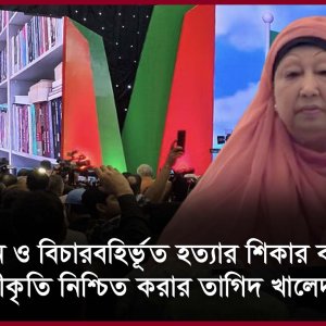 গণতান্ত্রিক ব্যবস্থাকে প্রাতিষ্ঠানিক রূপ দেওয়ার কাজ দ্রুত সম্পন্ন করতে হবে: খালেদা জিয়া