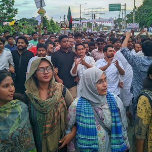 রংপুরে নাহিদ ইসলামের নেতৃত্বে এনসিপির বিশাল পদযাত্রা