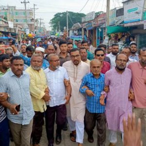 লুৎফুজ্জামান বাবরকে নিয়ে নাসীরুদ্দীনের মন্তব্যের প্রতিবাদে বিএনপির বিক্ষোভ