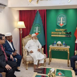 জামায়াত আমিরের বাসায় স্প্যানিশ রাষ্ট্রদূত