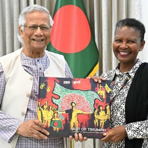 প্রধান উপদেষ্টার সঙ্গে ইন্টারন্যাশনাল ফেডারেশন ফর হিউম্যান রাইটসের সভাপতির বৈঠক