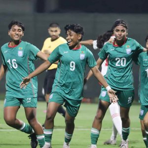 আরব আমিরাতকে ৩ গোলে হারালো বাংলাদেশের মেয়েরা
