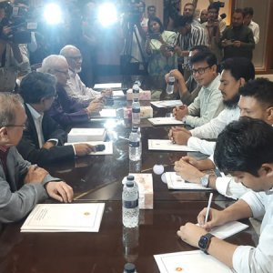 জাতীয় ঐকমত্য কমিশনের সঙ্গে বৈঠকে এনসিপির প্রতিনিধি দল