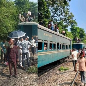 ব্রাহ্মণবাড়িয়ায় চলন্ত ট্রেন হঠাৎ দুই ভাগ