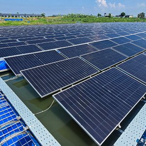 ওয়ালটন কার্যালয়ে এক মেগাওয়াটের ভাসমান সৌরবিদ্যুৎ প্ল্যান্ট