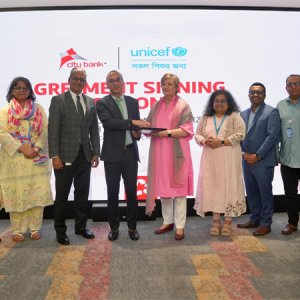 সুবিধা বঞ্চিত তরুণদের কর্মসংস্থানের সুযোগ বাড়াতে কাজ করবে ইউনিসেফ-সিটি ব্যাংক