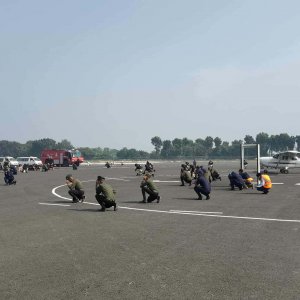 শাহ মখদুম বিমানবন্দরে ঝুঁকি মোকাবিলায় যৌথ নিরাপত্তা মহড়া