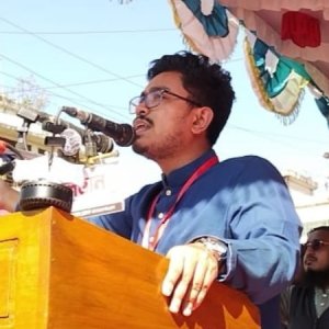 সুনামগঞ্জে জামায়াত প্রার্থীর জন্য ভোট চাইলেন ডাকসু ভিপি