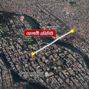 গুলশানের একটি সড়কের নতুন নাম ‘ফেলানী অ্যাভিনিউ’