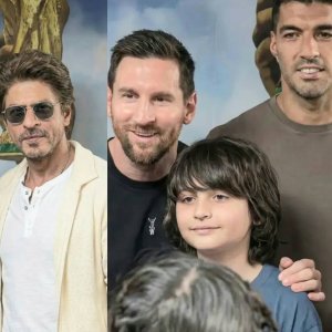 মেসির কলকাতা সফর: ভাইরাল শাহরুখ-আব্রামের ছবি