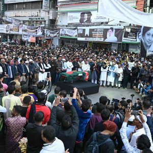 নয়াপল্টনে স্বেচ্ছাসেবক দল নেতা মুসাব্বিরের প্রথম জানাজা সম্পন্ন