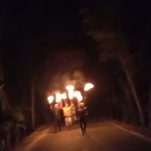 নড়িয়ায় গভীর রাতে আ.লীগের মশাল মিছিল