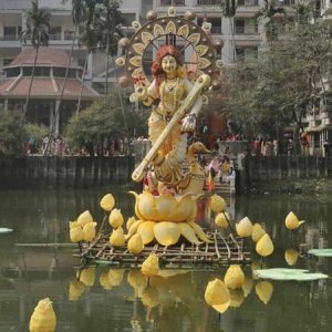 ছবিতে সরস্বতী পূজা