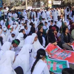 সাতরাস্তা মোড় অবরোধ কারিগরি শিক্ষার্থীদের, তীব্র যানজট