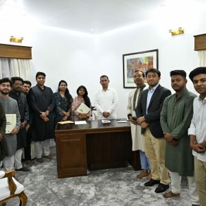 তারেক রহমানের সঙ্গে জাকসু ও গকসু ভিপির সাক্ষাৎ