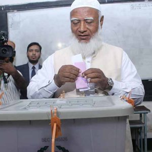 ভোট দিলেন জামায়াত আমির