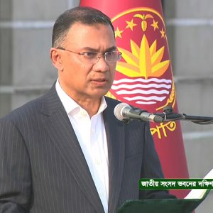 প্রধানমন্ত্রী হিসেবে শপথ নিলেন তারেক রহমান 