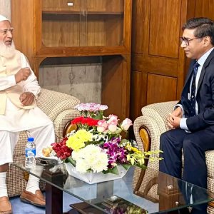 জামায়াত আমিরের সঙ্গে ভারতের পররাষ্ট্র সচিবের সাক্ষাৎ 