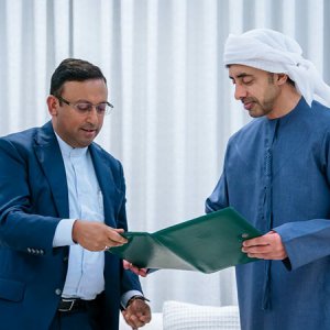 প্রধানমন্ত্রীর পত্র হস্তান্তর ও সংযুক্ত আরব আমিরাতের পররাষ্ট্রমন্ত্রীর সঙ্গে বৈঠক