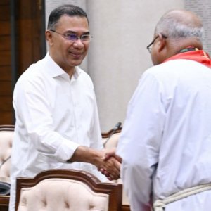 প্রধানমন্ত্রীর সঙ্গে প্রোটেস্ট্যান্ট চার্চের প্রতিনিধিদের শুভেচ্ছা বিনিময়