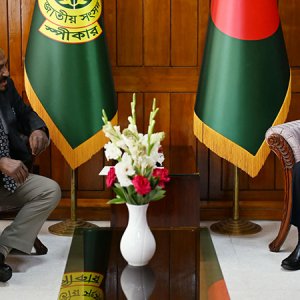 স্পিকারের সঙ্গে ঢাকায় নিযুক্ত ভারতের হাইকমিশনারের সাক্ষাৎ