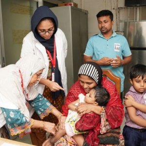 দেশে হাম মোকাবিলায় আইএফআরসি’র কর্মসূচি  