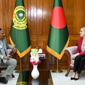 স্পিকারের সঙ্গে যুক্তরাজ্যের হাইকমিশনারের সৌজন্য সাক্ষাৎ 
