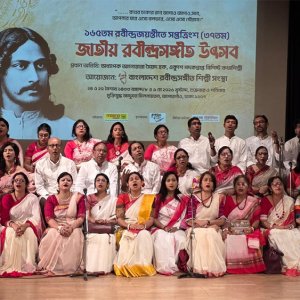 জাতীয় রবীন্দ্রসঙ্গীত উৎসবের বর্ণাঢ্য সূচনা
