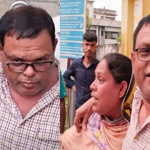 কারামুক্ত স্বামীকে জড়িয়ে কাঁদলেন স্ত্রী, আবার ধরে নিয়ে গেলো ডিবি …
