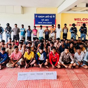 সাগরপথে পাচারের সময় ৫০ জন উদ্ধার, ৯ মানব পাচারকারী আটক