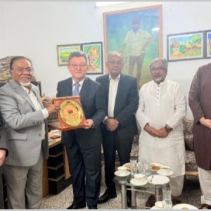 বিএনপি প্রতিনিধি দলের সঙ্গে আইসিএপিপি’র মহাসচিবের সৌজন্য সাক