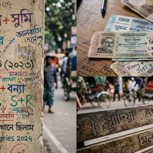 মানুষ কেন দেয়ালে-টাকায় নাম লেখে?
