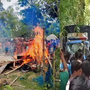 শিশুকে ধর্ষণের পর হত্যা, জনতা-পুলিশ সংঘর্ষে ডিসি-এসপির গাড়ি ভাঙচুর