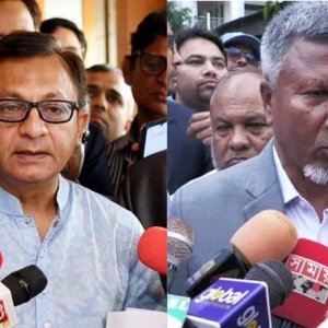 চালের দাম বাড়ার খবর যাচাইয়ে বাজারে দুই মন্ত্রী
