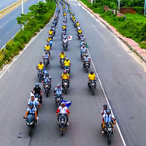 বিশ্ব মোটরসাইকেল দিবসে রাজধানীতে ইয়ামাহা রাইডার্স ক্লাবের র‌্যালি