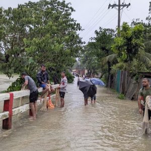 ভারী বৃষ্টিতে চট্টগ্রামে আবারও জলাবদ্ধতা 