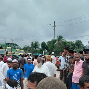 ঢাকা-সিলেট মহাসড়ক অবরোধ