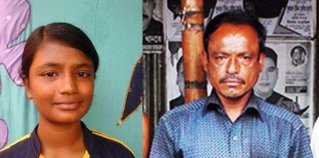 তাসলিমা ও তার বাবা সবুজ মিয়া