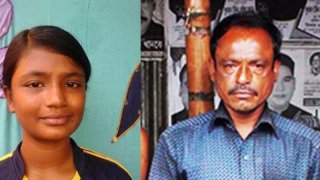 তাসলিমা ও তার বাবা সবুজ মিয়