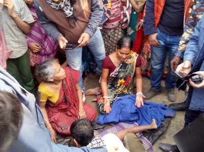 ঝিনাইদহে শিশু সৌরভের লাশ নিয়ে পরিবারের আহাজারি